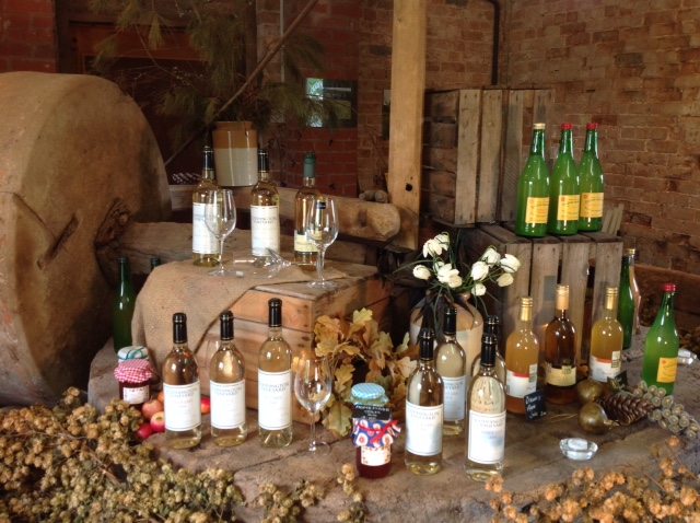 Local produce shop on Herefordshire vineyard