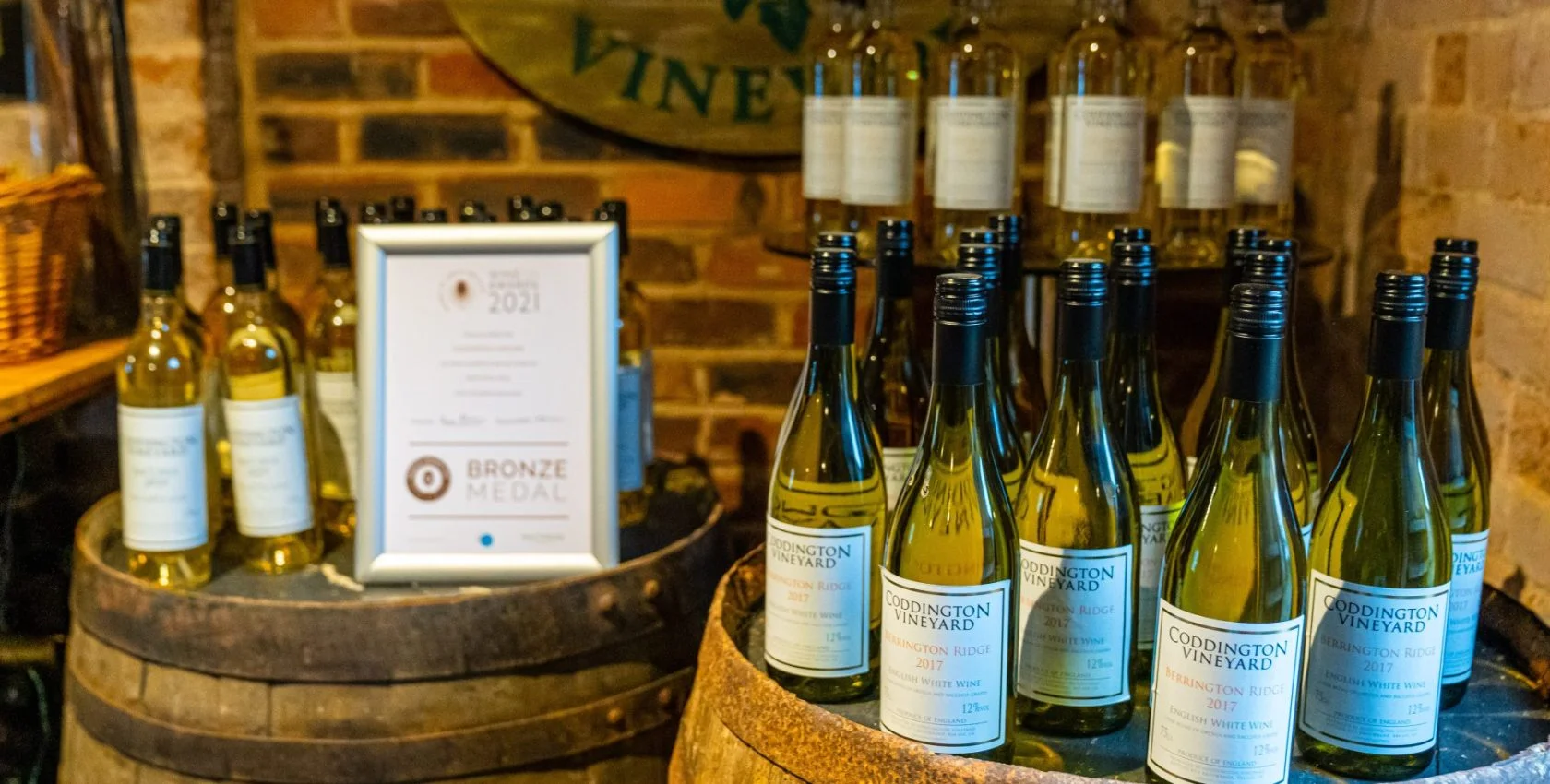 english wines from herefordshire in wine cellar